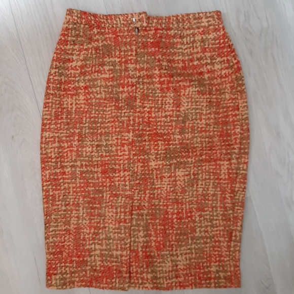 Dresses & Skirts - Handmade orange tweed skirt
